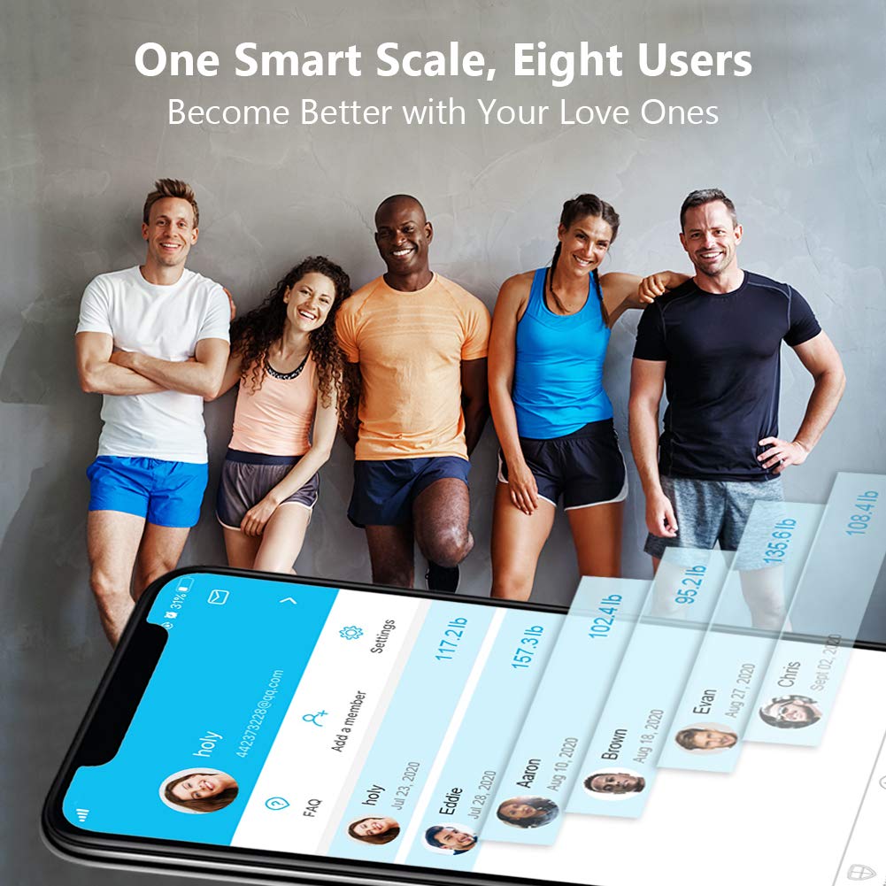 Body Fat Scale with Bluetooth – EREJUVE