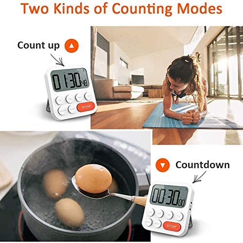 1 Pack Timer, Kitchen Timer, Digital Timer for Cooking, Egg Timer