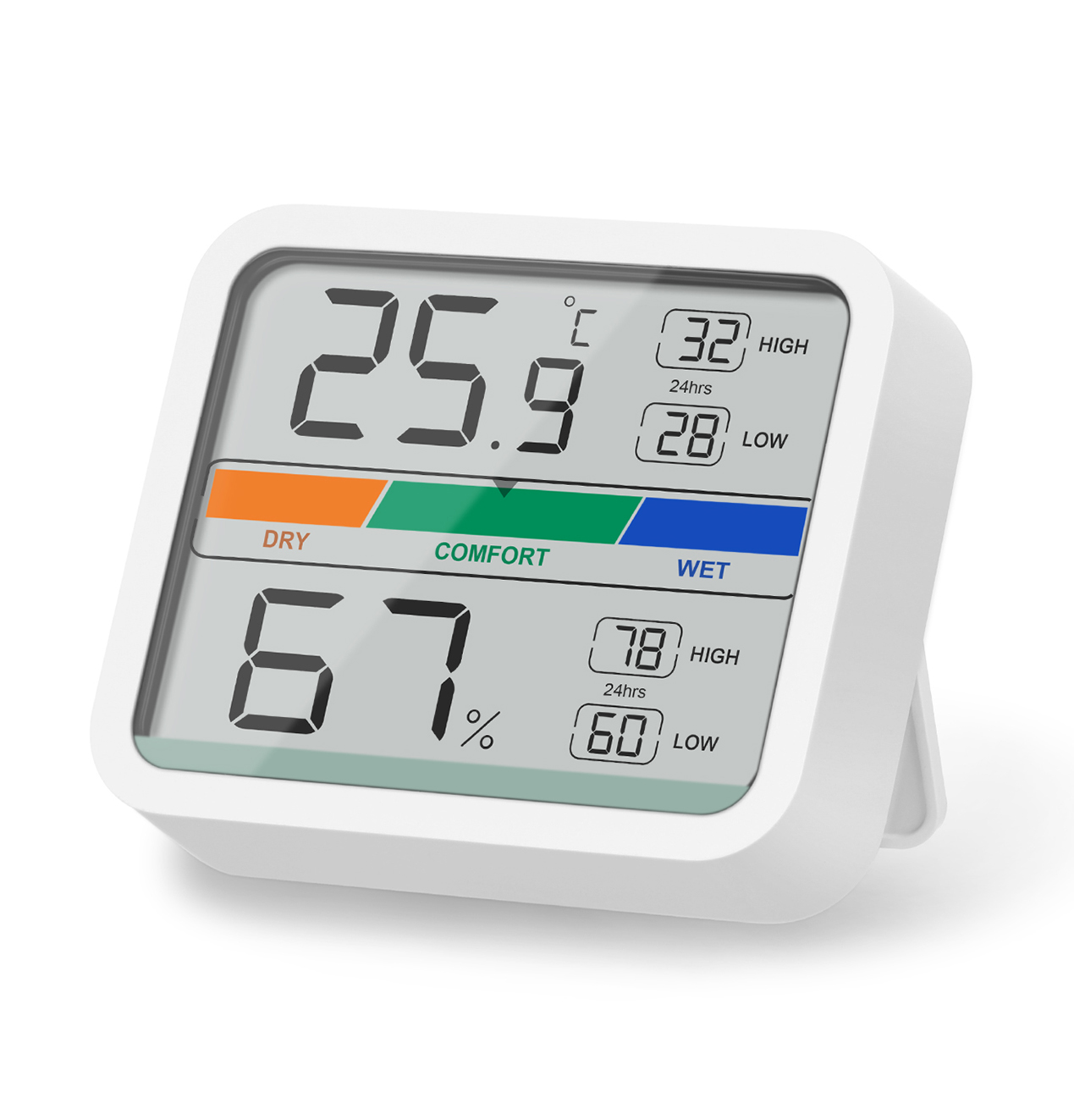 LIORQUE Hygrometer Indoor Thermometer, Room Humidity Gauge with